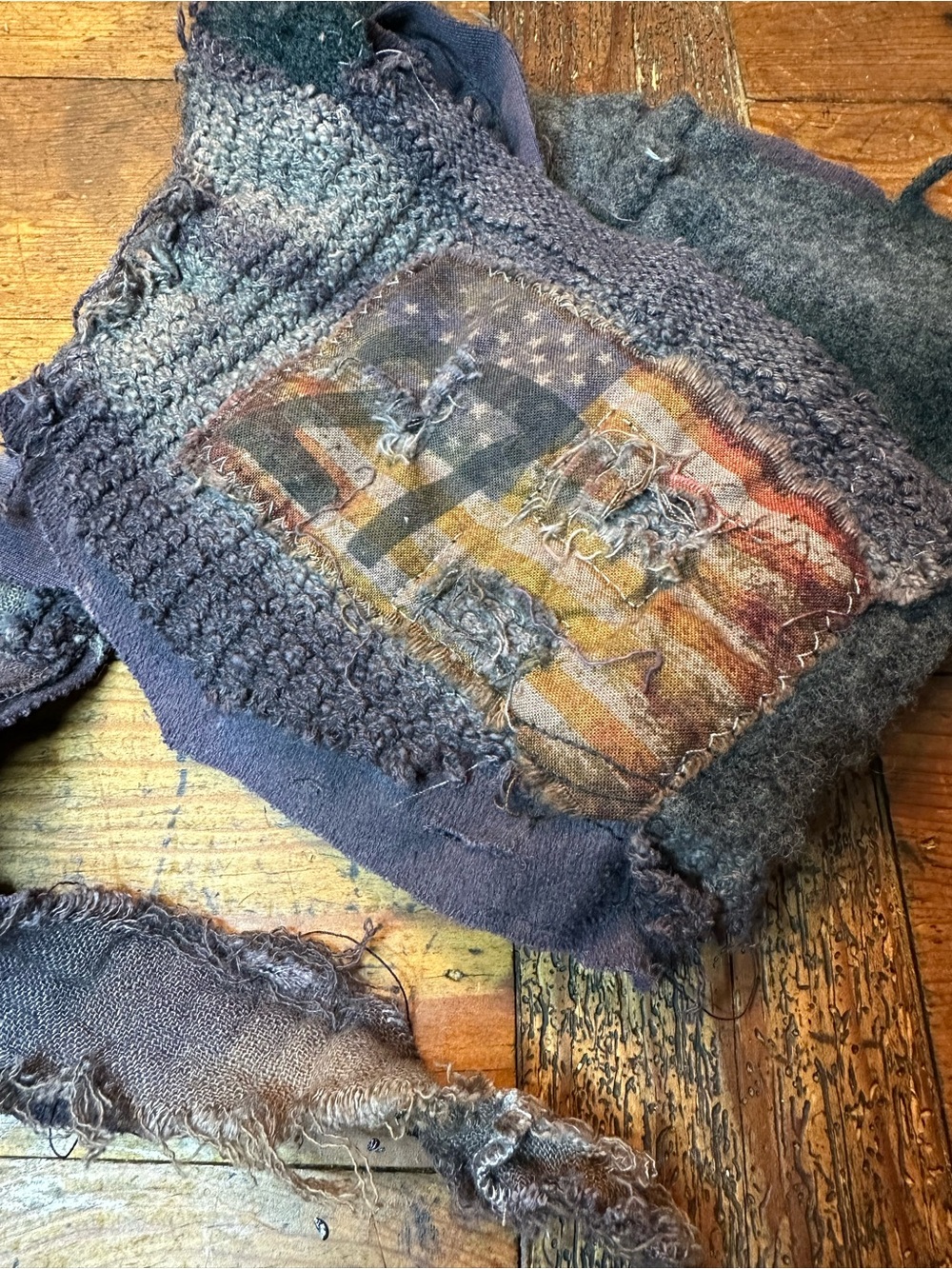 Upcycled patriotic bandana
